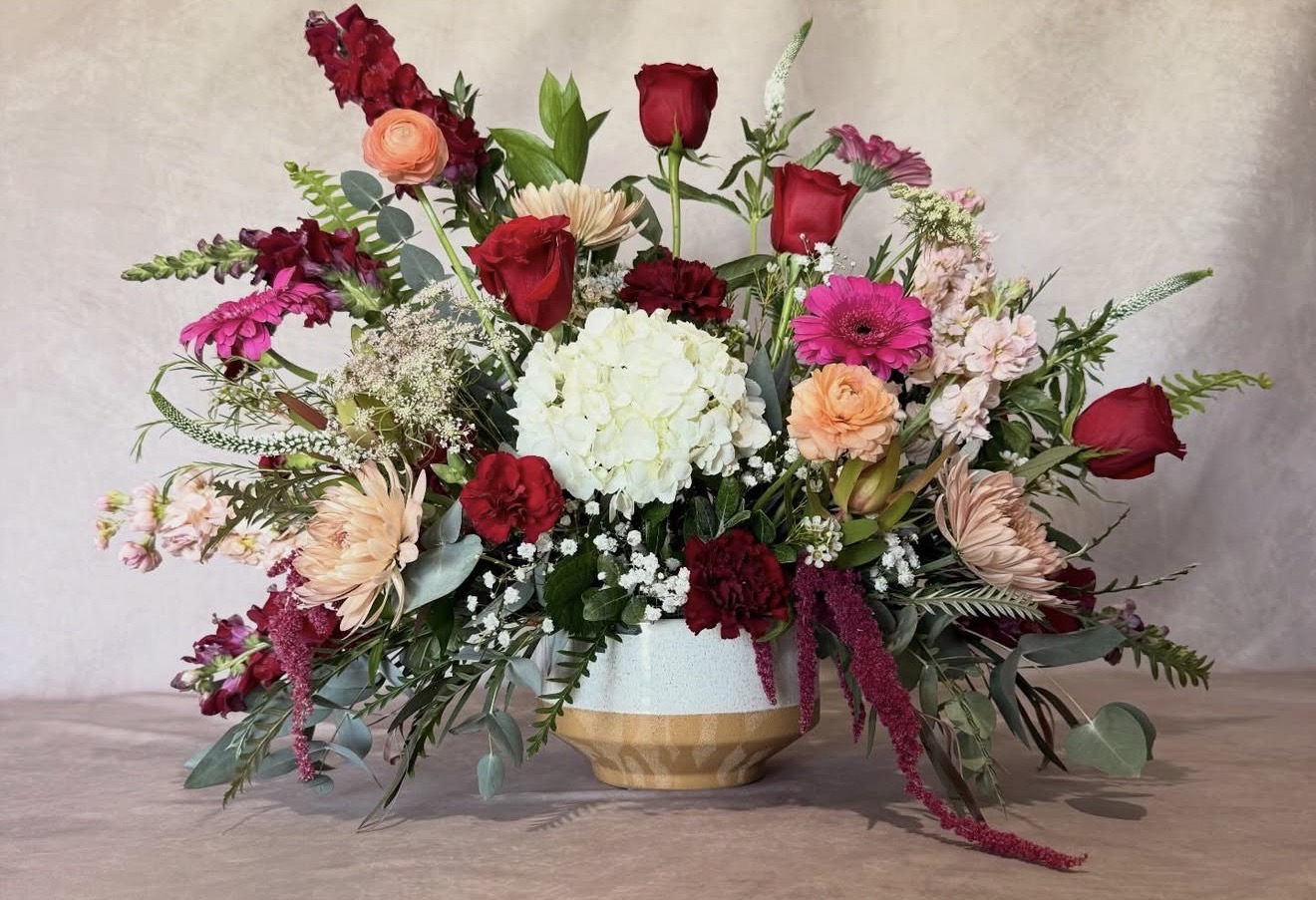 Blush and mauve bridal bouquet by All The Pretty Things Florals
